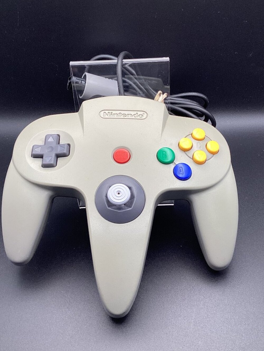 Nintendo 64 Grey Original Tested Controller Working Video Game Some Yellowing